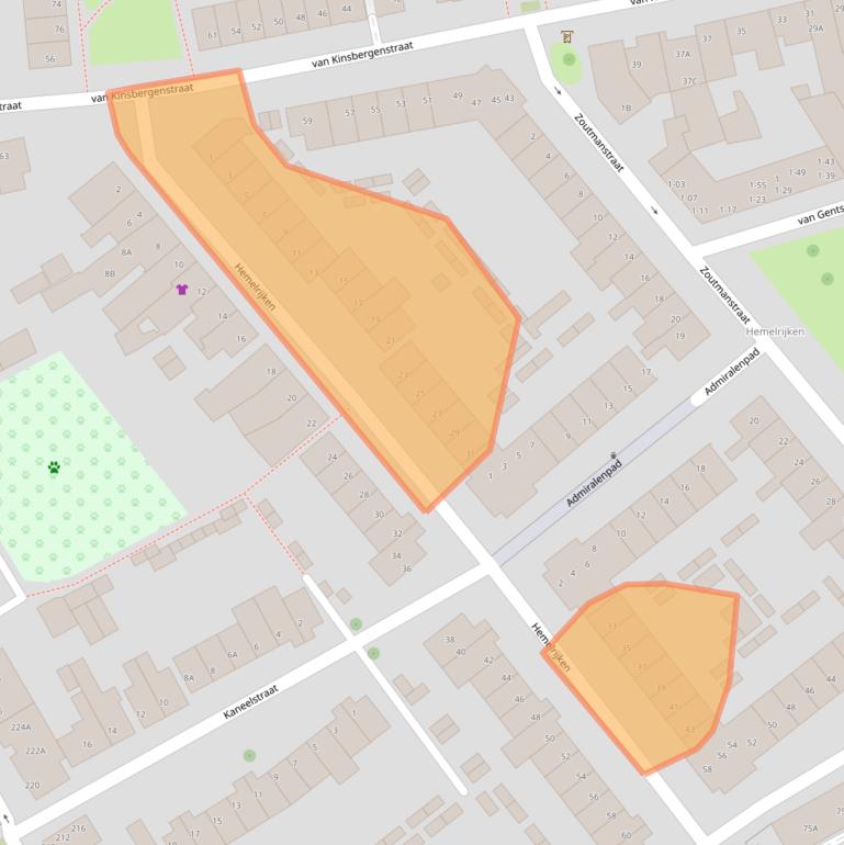Kaart van postcodegebied 5612LA.