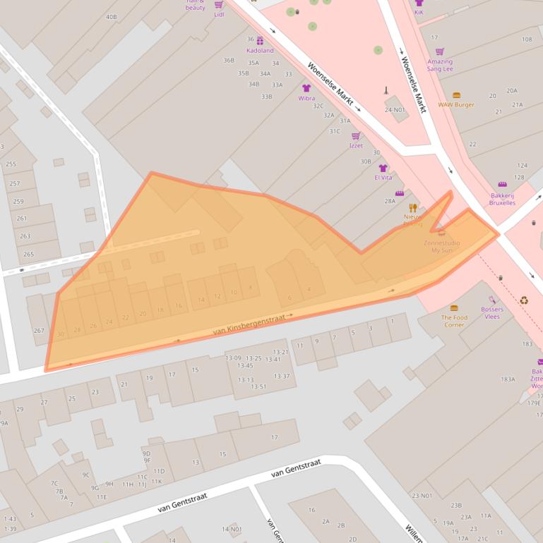 Kaart van postcodegebied 5612LM.