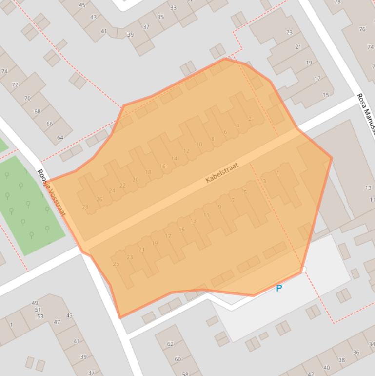 Kaart van postcodegebied 5612NL.