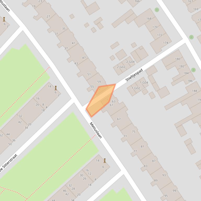 Kaart van postcodegebied 5612NM.