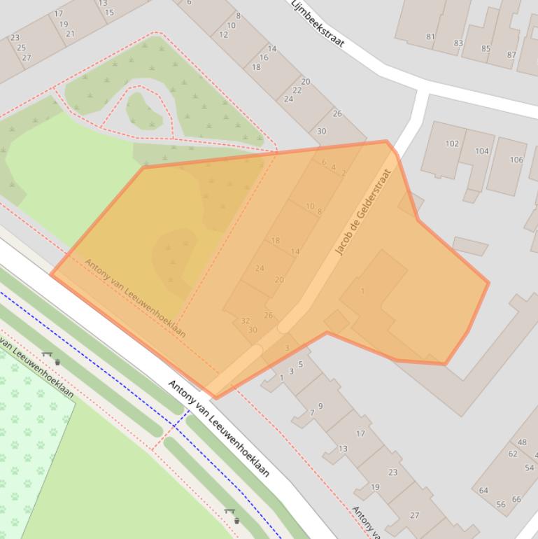 Kaart van postcodegebied 5612PA.