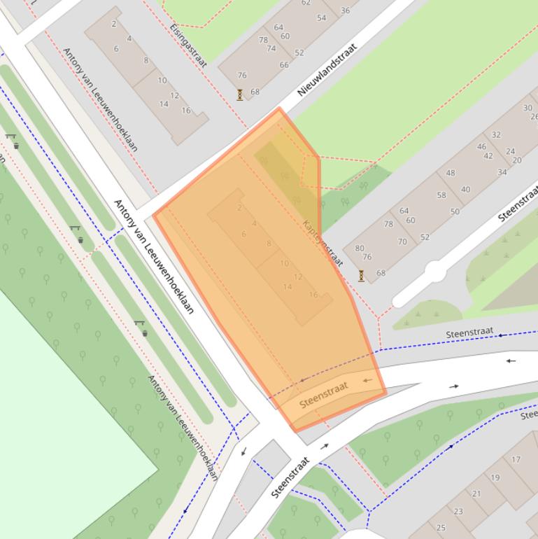 Kaart van postcodegebied 5612PH.