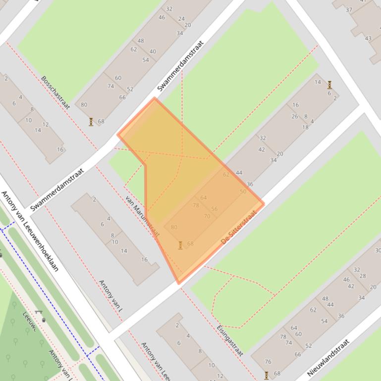 Kaart van postcodegebied 5612PN.