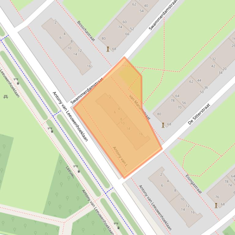 Kaart van postcodegebied 5612PP.