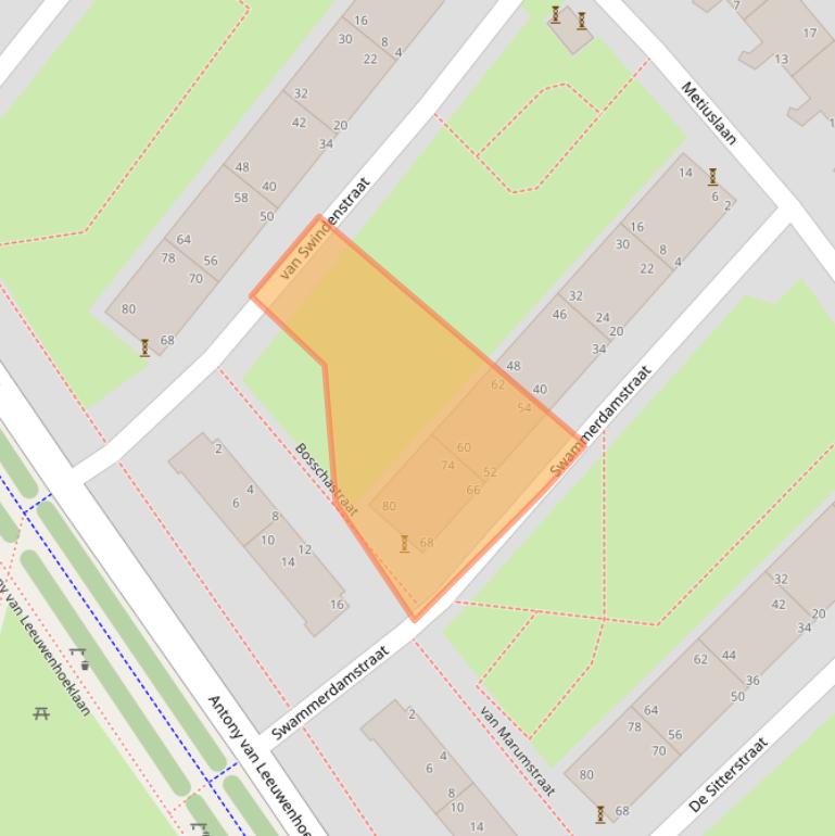 Kaart van postcodegebied 5612PT.