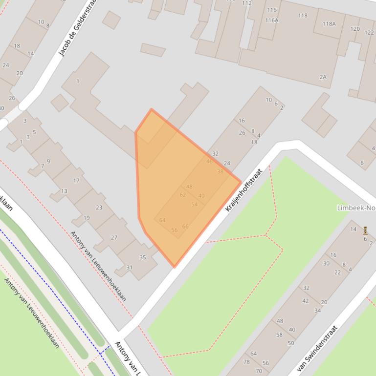 Kaart van postcodegebied 5612PZ.