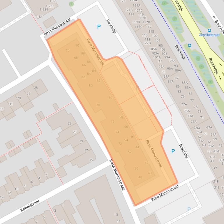 Kaart van postcodegebied 5612RB.