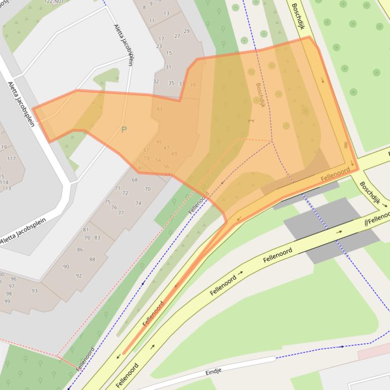 Kaart van postcodegebied 5612RD.