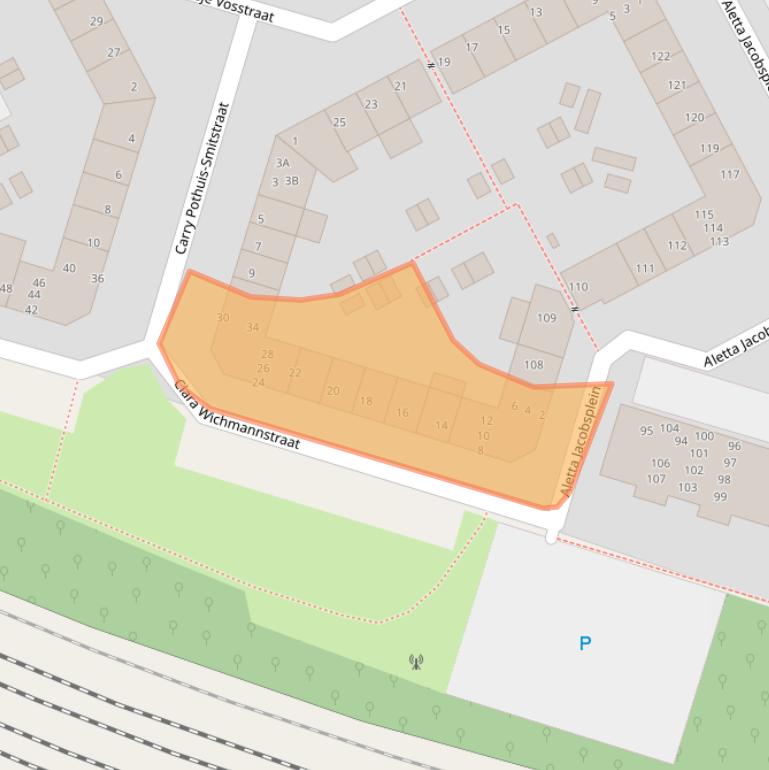 Kaart van postcodegebied 5612RM.
