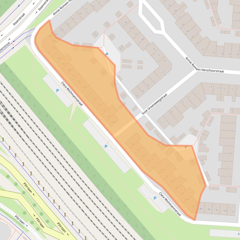 Kaart van postcodegebied 5612RR.
