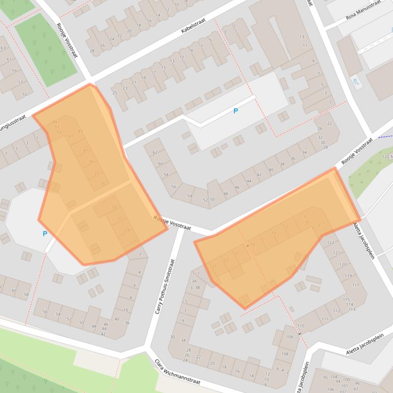 Kaart van postcodegebied 5612RS.