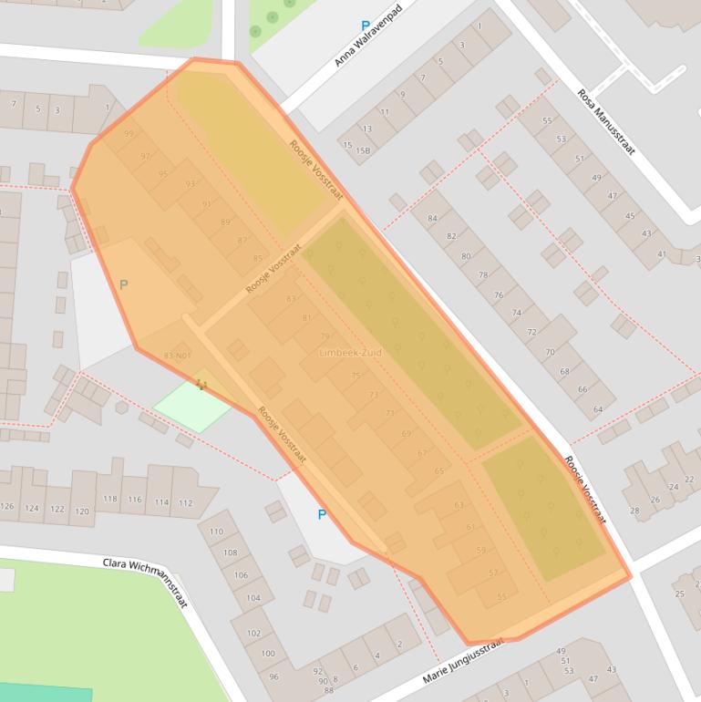 Kaart van postcodegebied 5612RT.