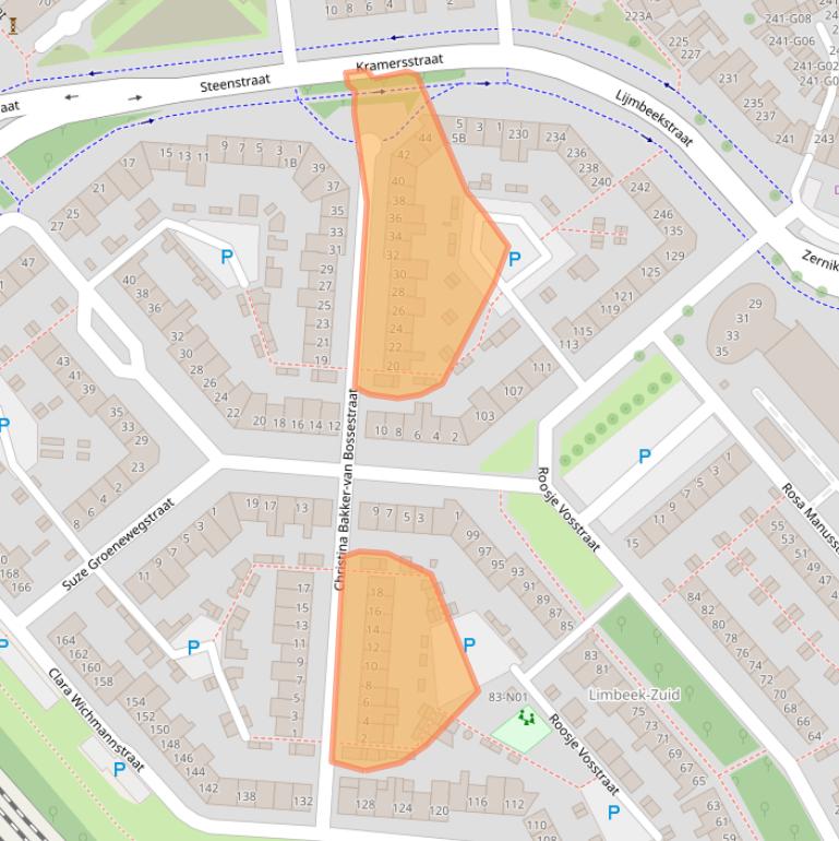 Kaart van postcodegebied 5612SB.