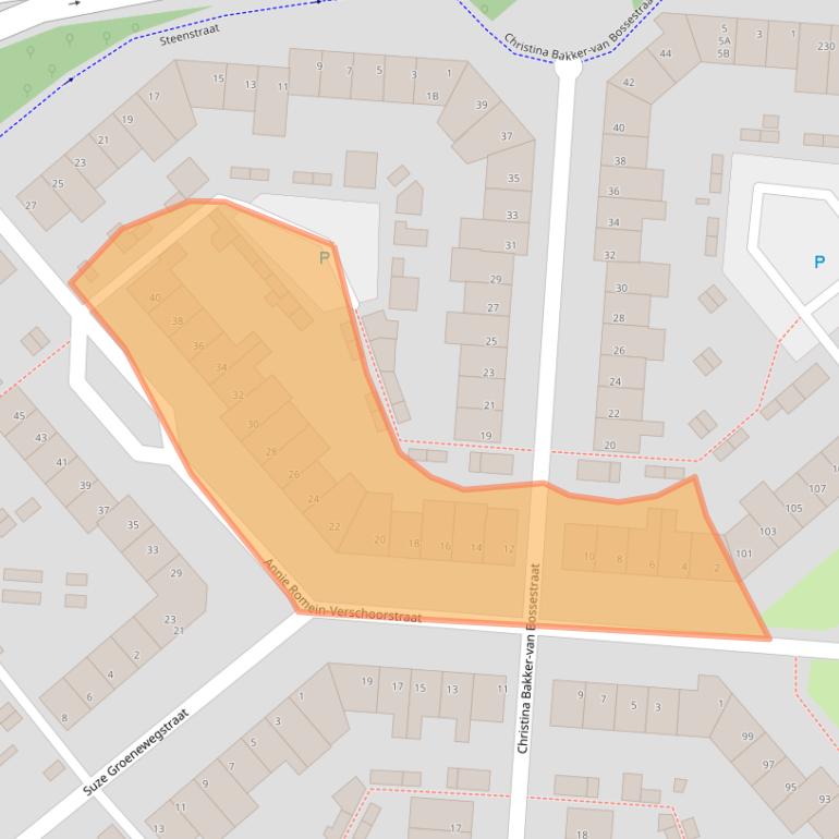 Kaart van postcodegebied 5612SG.