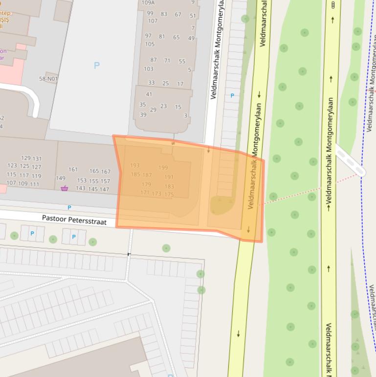 Kaart van postcodegebied 5612WH.