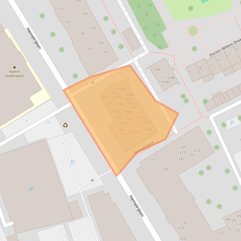 Kaart van postcodegebied 5612WN.