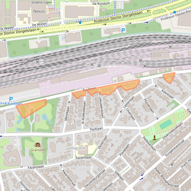 Kaart van postcodegebied 5613AA.