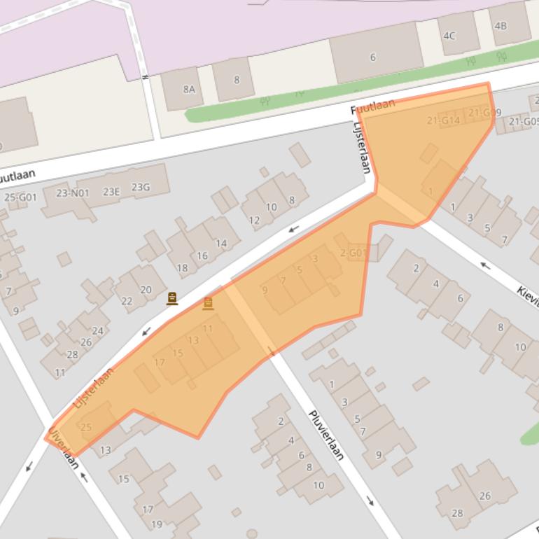 Kaart van postcodegebied 5613AD.