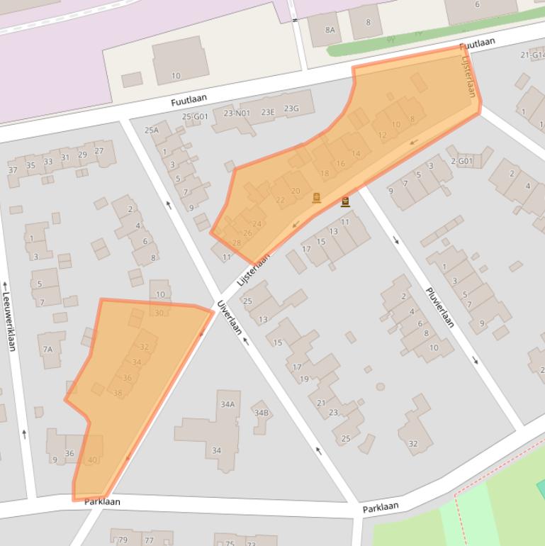 Kaart van postcodegebied 5613AE.