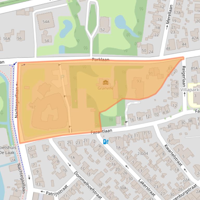 Kaart van postcodegebied 5613BC.