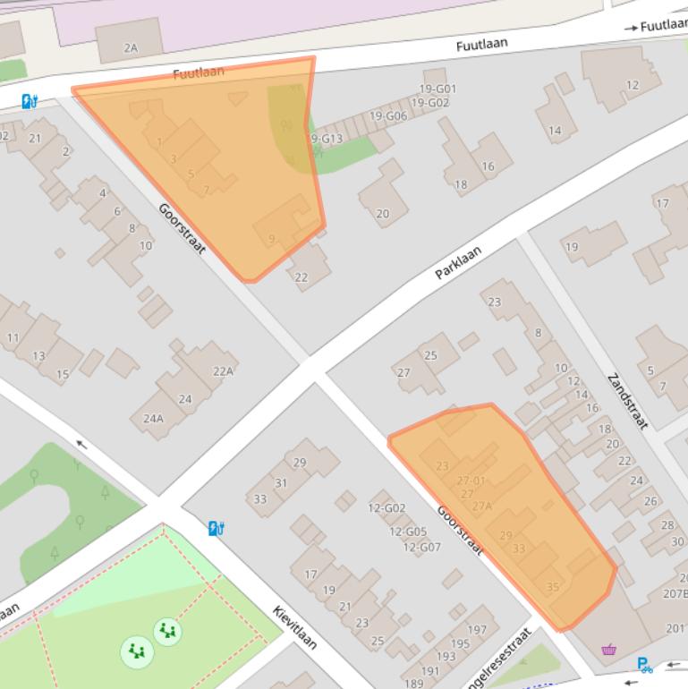 Kaart van postcodegebied 5613BL.