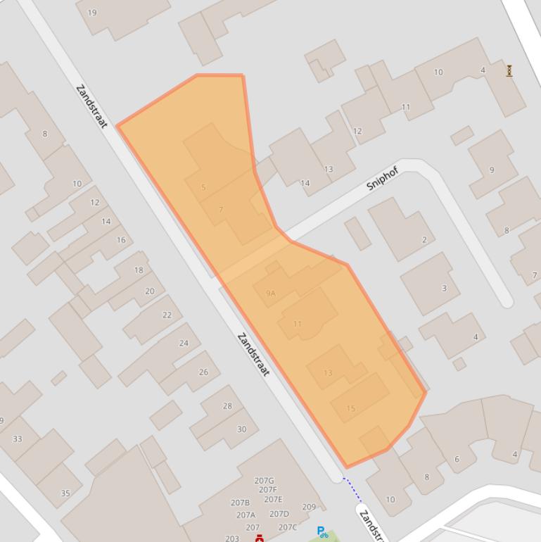 Kaart van postcodegebied 5613BN.