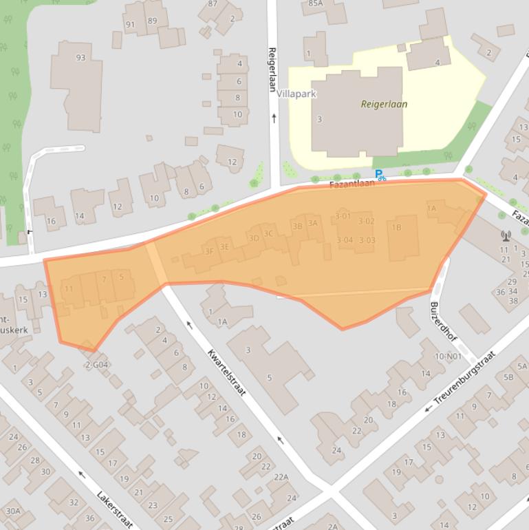 Kaart van postcodegebied 5613CA.