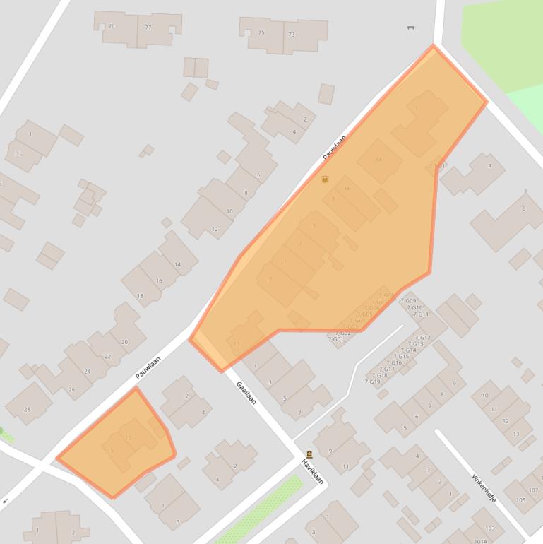Kaart van postcodegebied 5613CG.