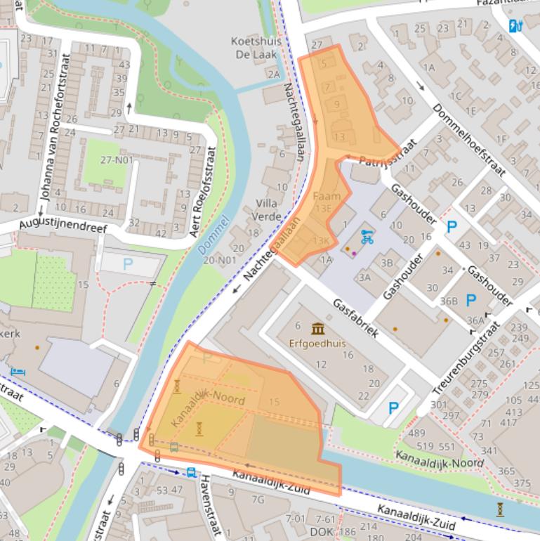 Kaart van postcodegebied 5613CM.