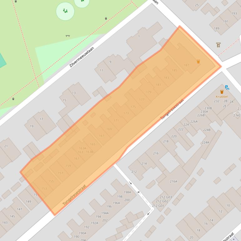 Kaart van postcodegebied 5613DE.