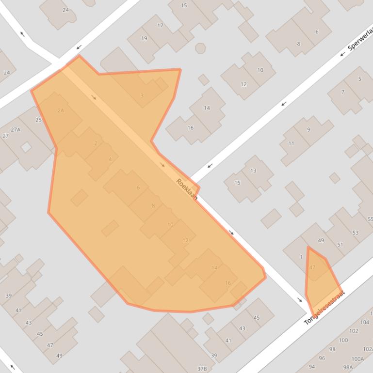 Kaart van postcodegebied 5613EG.