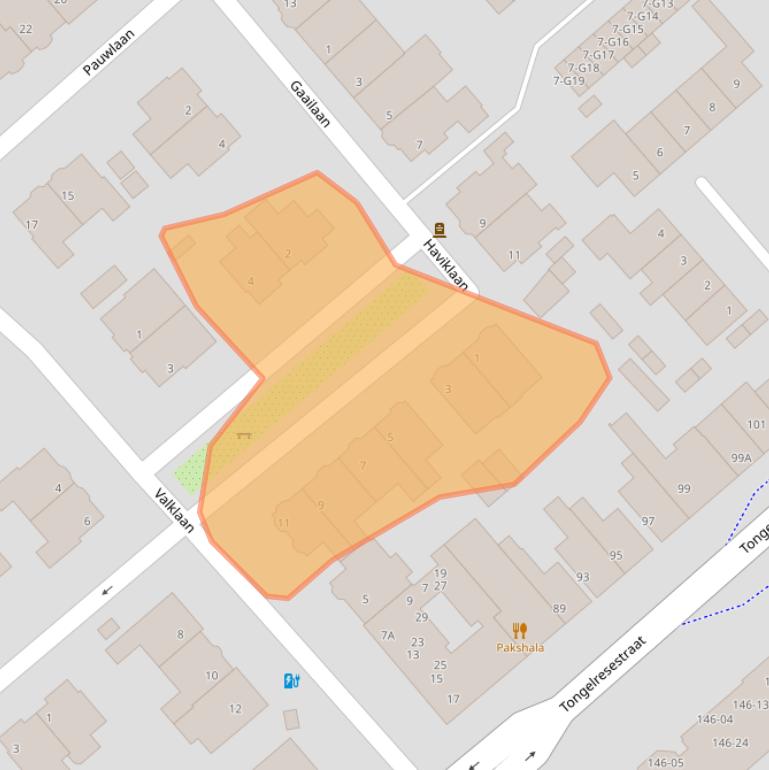 Kaart van postcodegebied 5613EH.