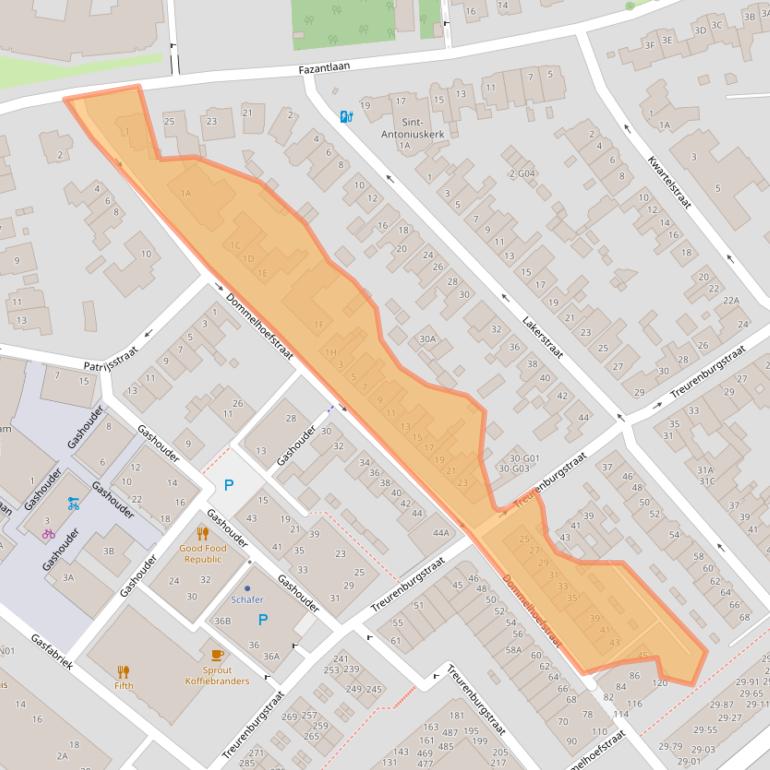 Kaart van postcodegebied 5613EL.