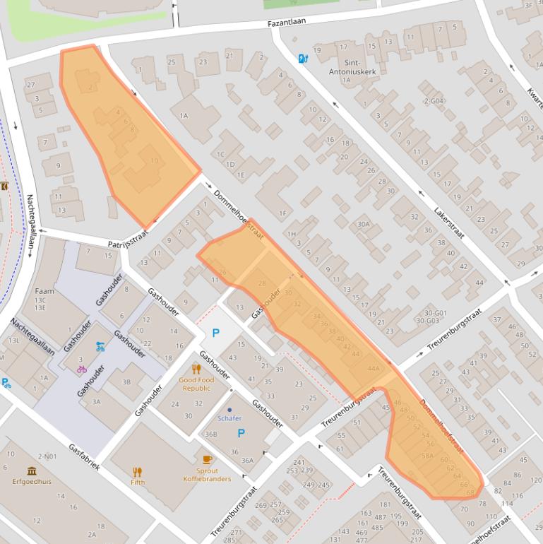 Kaart van postcodegebied 5613EM.