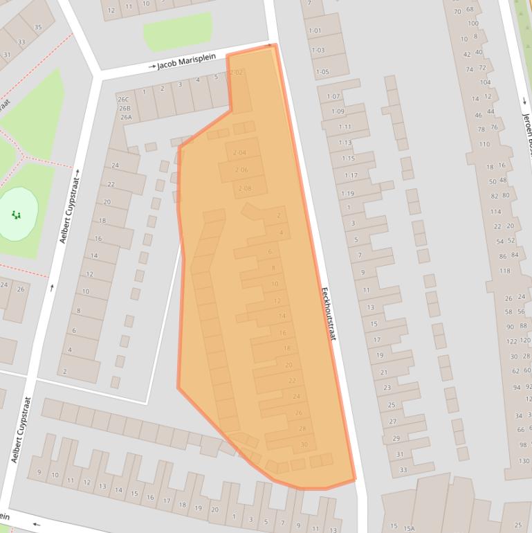 Kaart van postcodegebied 5613GG.