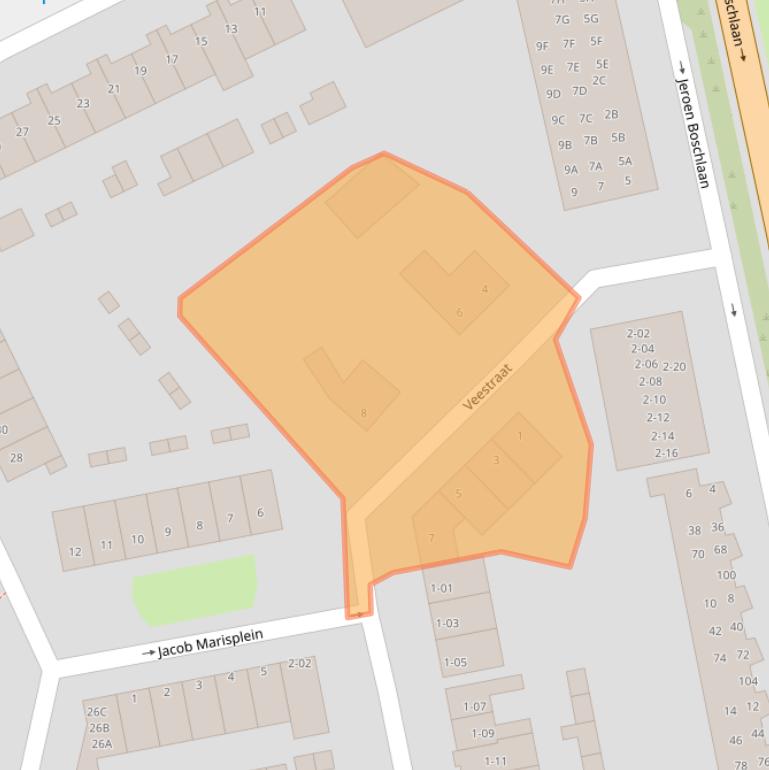 Kaart van postcodegebied 5613GJ.