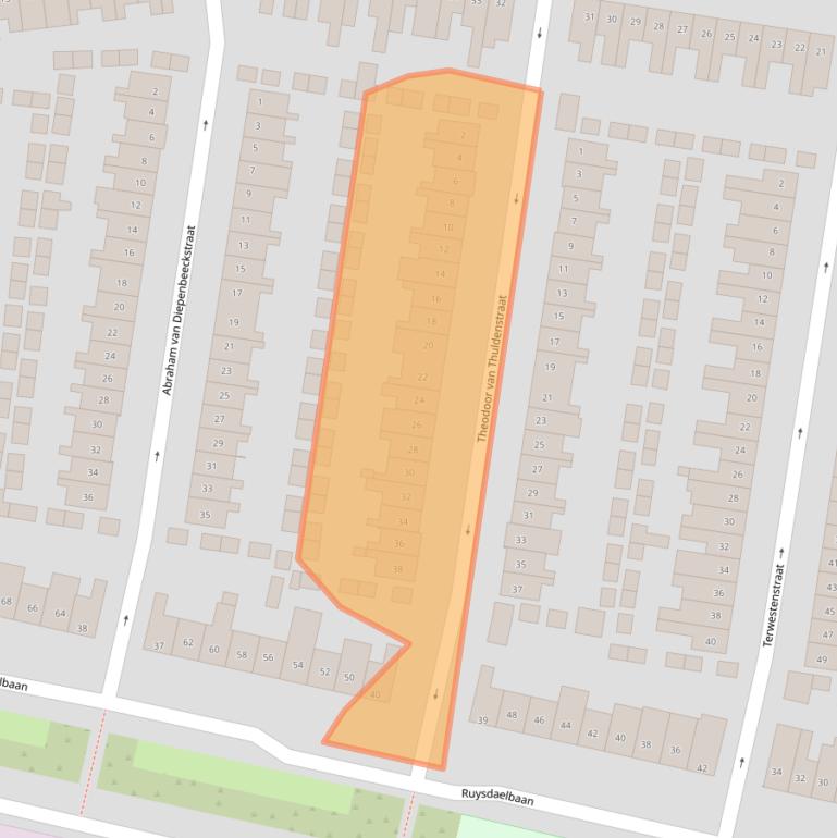 Kaart van postcodegebied 5613HG.