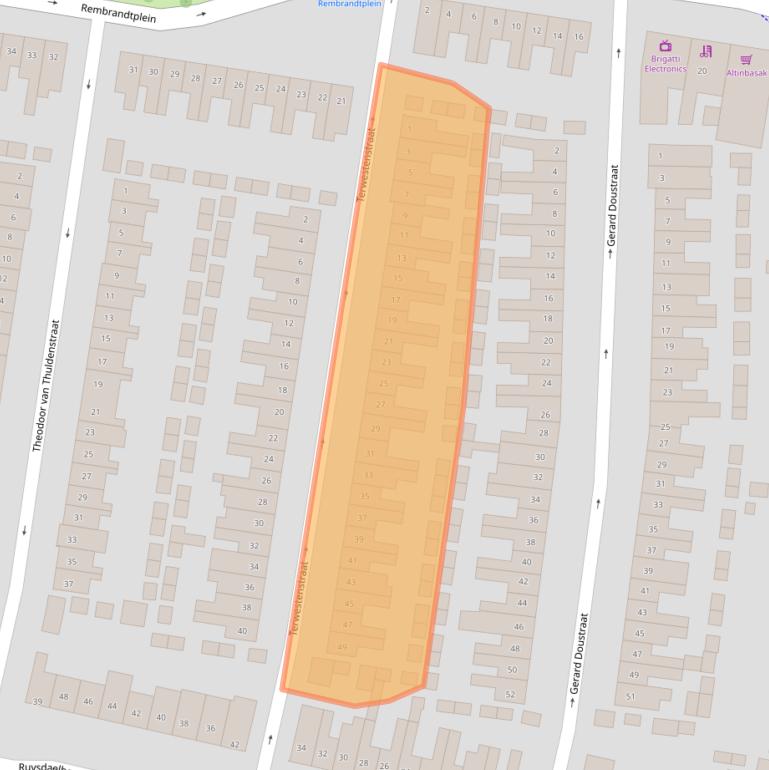 Kaart van postcodegebied 5613HH.