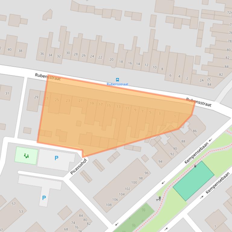 Kaart van postcodegebied 5613JR.