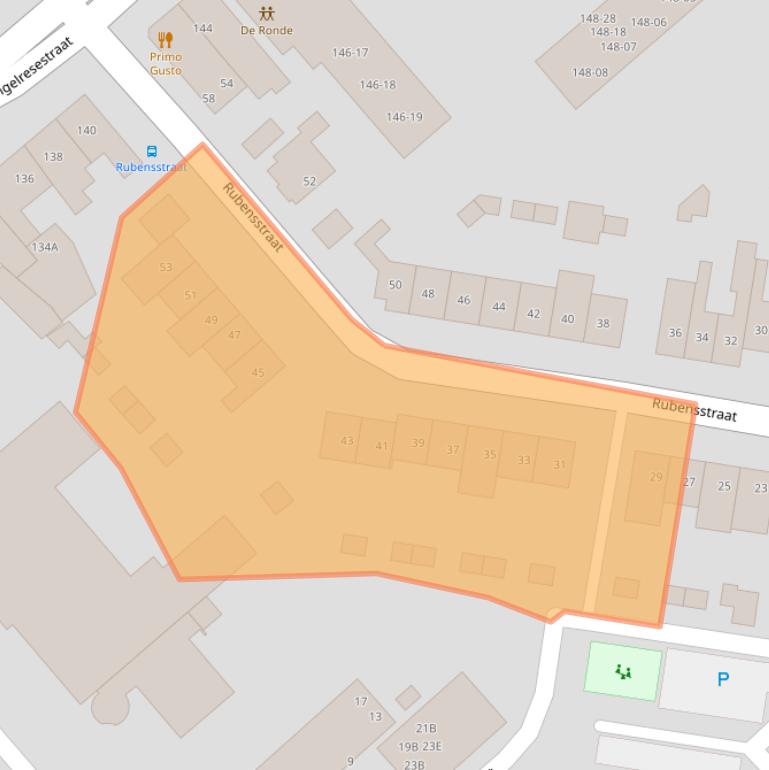 Kaart van postcodegebied 5613JS.