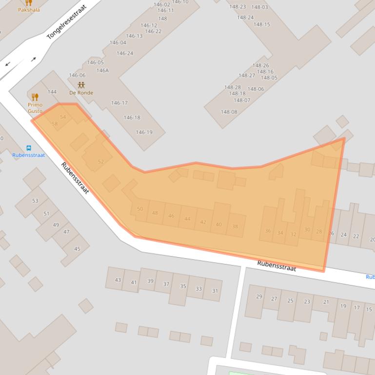 Kaart van postcodegebied 5613JV.