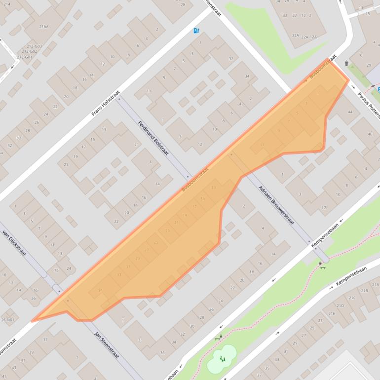 Kaart van postcodegebied 5613KC.