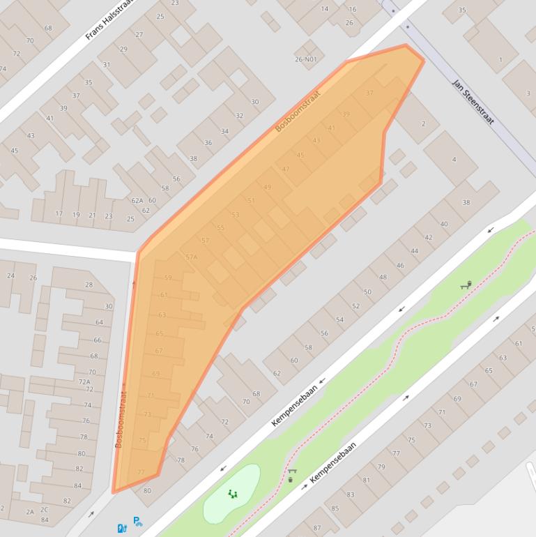 Kaart van postcodegebied 5613KD.