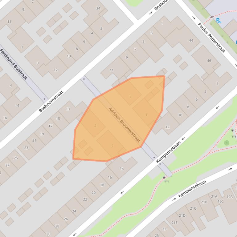 Kaart van postcodegebied 5613KH.