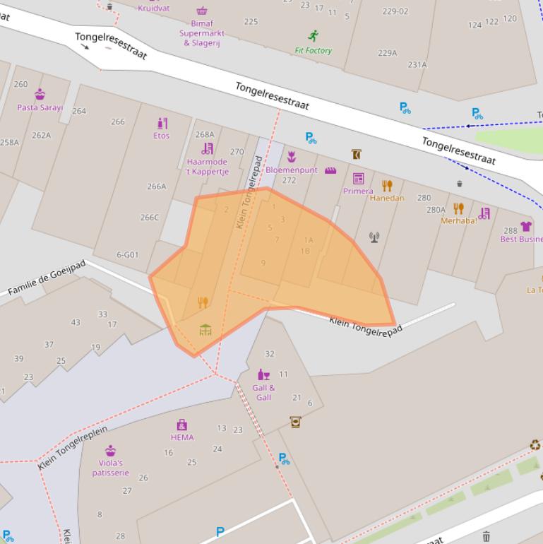 Kaart van postcodegebied 5613KL.