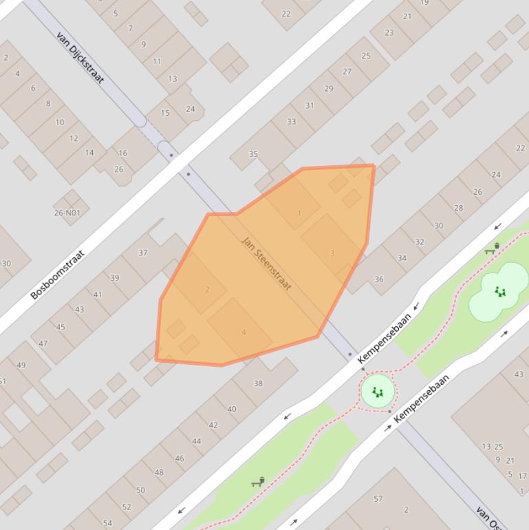 Kaart van postcodegebied 5613KM.