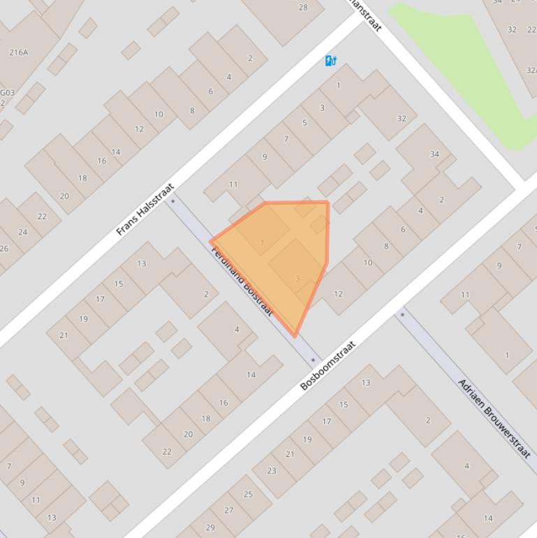 Kaart van postcodegebied 5613KN.