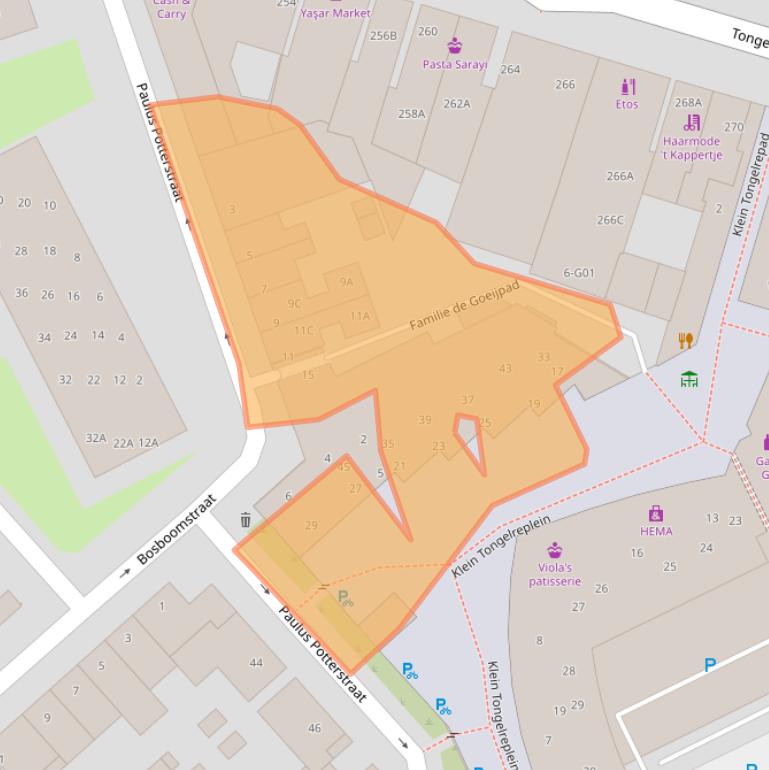 Kaart van postcodegebied 5613KR.