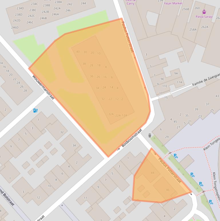 Kaart van postcodegebied 5613KS.