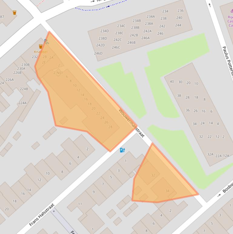 Kaart van postcodegebied 5613KZ.